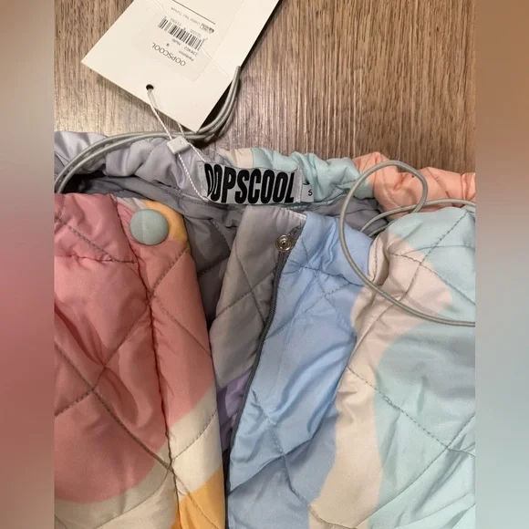 Oopscool - Road Quilted Unisex Pant Colorful Quilted Pant Size S NWT - Picture 6 of 6